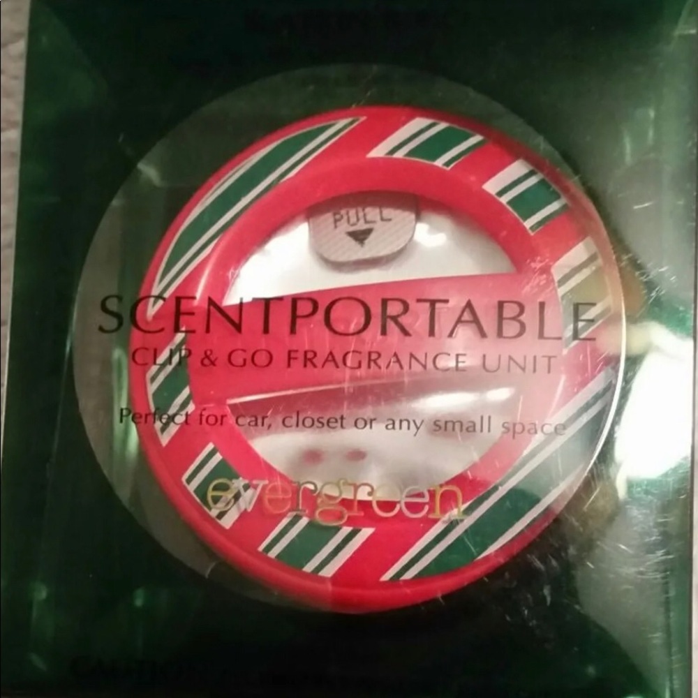 SET  Slatkin & Co. Clip & Go with the scent Evergreen.